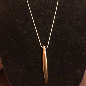 Vince Camuto long gold pendant necklace